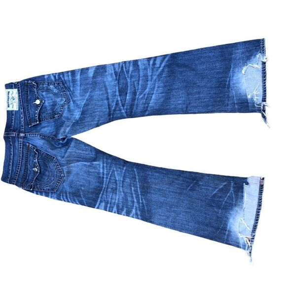 True Religion Jeans Size 34 BOOTCUT Blue - Picture 8 of 10